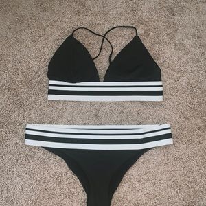 H&M black bikini/swimsuit set